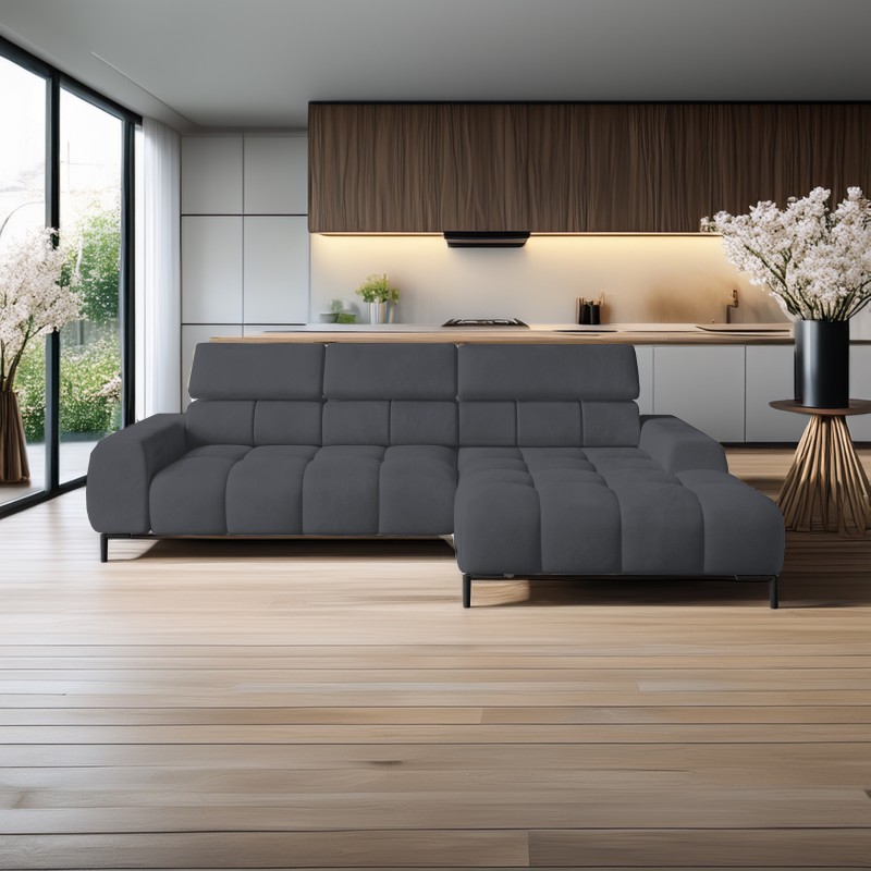PLAZA Mini Freestanding Right-Handed Solar 96 Versailles Corner Sofa: Modern Comfort Meets Timeless Class PLAZA Mini Freestanding Right-Handed Solar 96 Versailles Corner Sofa: Modern Comfort Meets Timeless Class