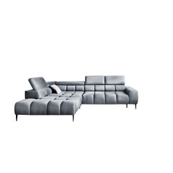 PLAZA L Free-Standing Left-Handed Corner Sofa in Monolith 84 VERSAILLES Finish