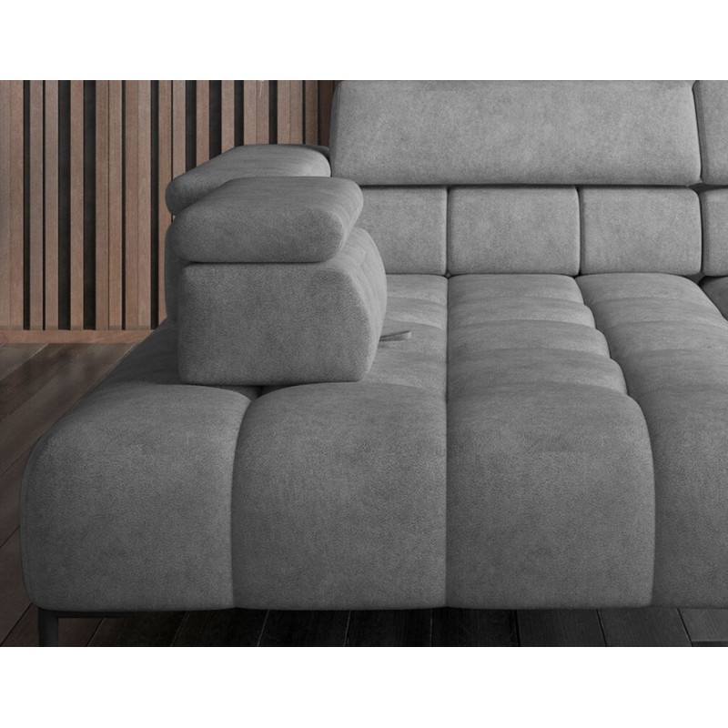 PLAZA L Free-Standing Left-Handed Corner Sofa in Monolith 84 VERSAILLES Finish PLAZA L Free-Standing Left-Handed Corner Sofa in Monolith 84 VERSAILLES Finish