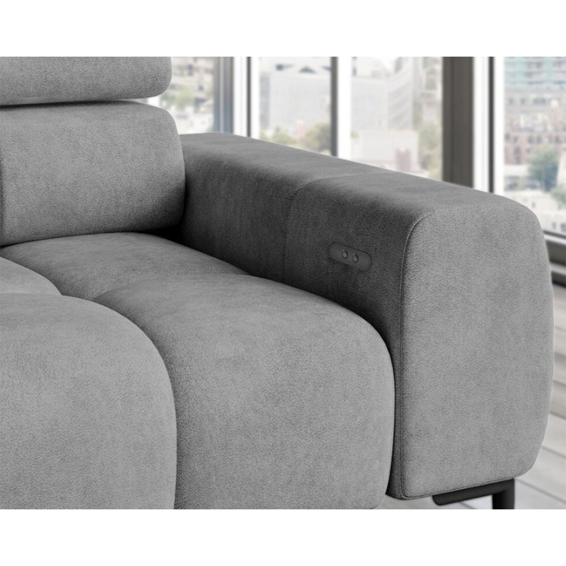 PLAZA L Free-Standing Left-Handed Corner Sofa in Monolith 84 VERSAILLES Finish PLAZA L Free-Standing Left-Handed Corner Sofa in Monolith 84 VERSAILLES Finish