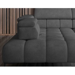 Modern PLAZA L Free-Standing Left-Hand Corner Sofa in Monolith 92 Versailles Style Modern PLAZA L Free-Standing Left-Hand Corner Sofa in Monolith 92 Versailles Style