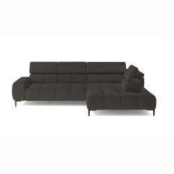 PLAZA L Free-Standing Corner Sofa in Solar 28 VERSAILLES: Modern Comfort and Style