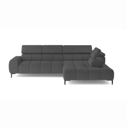 PLAZA L Modern Right-Sided Corner Sofa | Adjustable Seating | Solar 96 Versailles