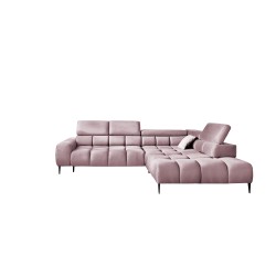 PLAZA L Free-Standing Right-Handed Corner Sofa: Modern, Comfortable and Adjustable