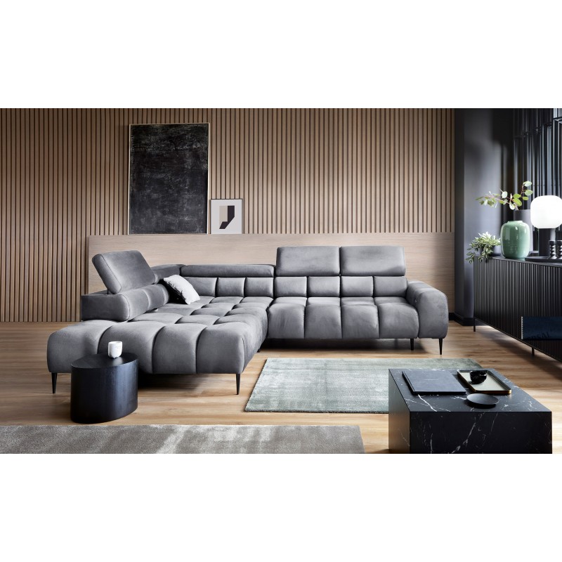 PLAZA L-Shaped Free-Standing Right-Handed Sofa: Modern Elegance Meets Comfort PLAZA L-Shaped Free-Standing Right-Handed Sofa: Modern Elegance Meets Comfort