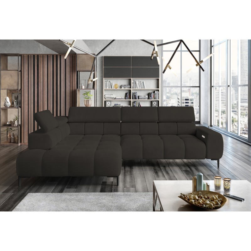 Luxurious PLAZA L Free-Standing Left-Handed Corner Sofa in Solar 28 WERSAL Luxurious PLAZA L Free-Standing Left-Handed Corner Sofa in Solar 28 WERSAL