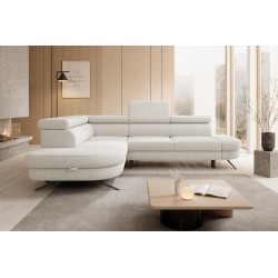 OTIS L Left-Handed Corner Sofa with Adjustable Headrests in AURORA 01 by WERSAL OTIS L Left-Handed Corner Sofa with Adjustable Headrests in AURORA 01 by WERSAL