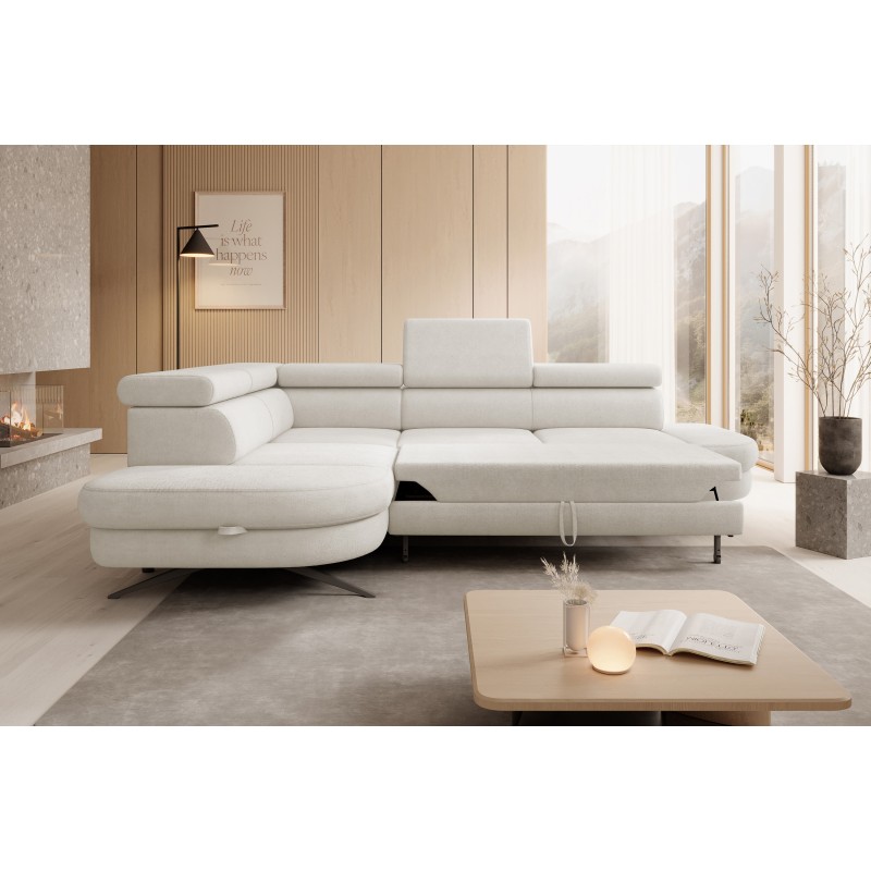 OTIS L Left-Handed Corner Sofa with Adjustable Headrests in AURORA 01 by WERSAL OTIS L Left-Handed Corner Sofa with Adjustable Headrests in AURORA 01 by WERSAL