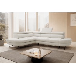 OTIS L Left-Handed Corner Sofa with Adjustable Headrests in AURORA 01 by WERSAL OTIS L Left-Handed Corner Sofa with Adjustable Headrests in AURORA 01 by WERSAL
