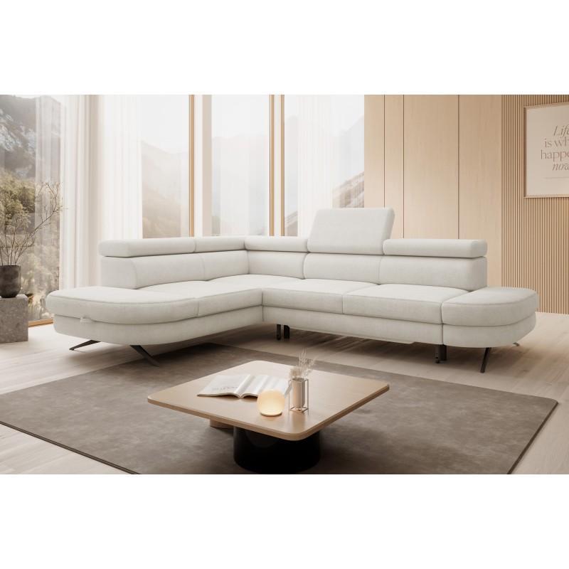 OTIS L Left-Handed Corner Sofa with Adjustable Headrests in AURORA 01 by WERSAL OTIS L Left-Handed Corner Sofa with Adjustable Headrests in AURORA 01 by WERSAL