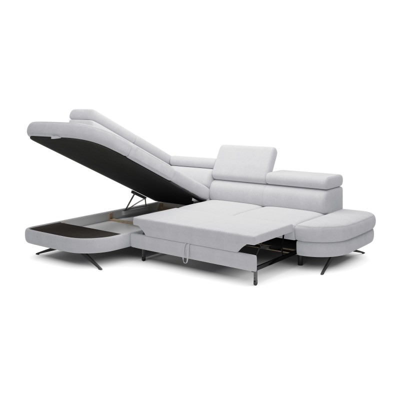 OTIS L Left-Handed Corner Sofa with Adjustable Headrests in AURORA 15 Fabric by VERSAILLES OTIS L Left-Handed Corner Sofa with Adjustable Headrests in AURORA 15 Fabric by VERSAILLES