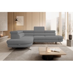 OTIS L Left-Handed Corner Sofa in AURORA 17 Versailles Fabric | Elegant & Practical Living Room Addition OTIS L Left-Handed Corner Sofa in AURORA 17 Versailles Fabric | Elegant & Practical Living Room Addition