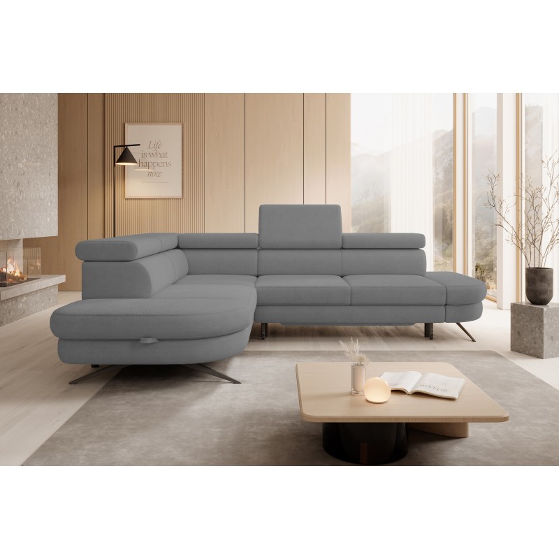 OTIS L Left-Handed Corner Sofa in AURORA 17 Versailles Fabric | Elegant & Practical Living Room Addition OTIS L Left-Handed Corner Sofa in AURORA 17 Versailles Fabric | Elegant & Practical Living Room Addition