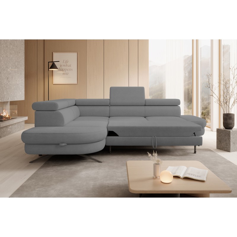 OTIS L Left-Handed Corner Sofa in AURORA 17 Versailles Fabric | Elegant & Practical Living Room Addition OTIS L Left-Handed Corner Sofa in AURORA 17 Versailles Fabric | Elegant & Practical Living Room Addition