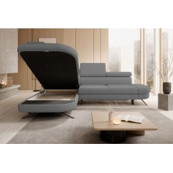 OTIS L Left-Handed Corner Sofa in AURORA 17 Versailles Fabric | Elegant & Practical Living Room Addition OTIS L Left-Handed Corner Sofa in AURORA 17 Versailles Fabric | Elegant & Practical Living Room Addition