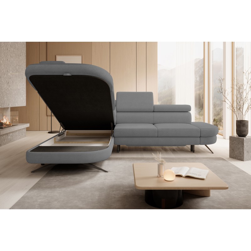 OTIS L Left-Handed Corner Sofa in AURORA 17 Versailles Fabric | Elegant & Practical Living Room Addition OTIS L Left-Handed Corner Sofa in AURORA 17 Versailles Fabric | Elegant & Practical Living Room Addition