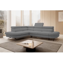 OTIS L Left-Handed Corner Sofa in AURORA 17 Versailles Fabric | Elegant & Practical Living Room Addition OTIS L Left-Handed Corner Sofa in AURORA 17 Versailles Fabric | Elegant & Practical Living Room Addition