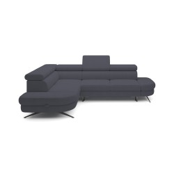 OTIS L Left-Handed Corner Sofa with Adjustable Headrests