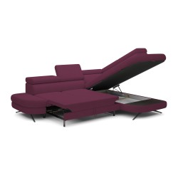 OTIS L Shaped Right-Handed Free-Standing Corner Sofa with Adjustable Headrests in AURORA 09 Fabric - Versailles Edition OTIS L Shaped Right-Handed Free-Standing Corner Sofa with Adjustable Headrests in AURORA 09 Fabric - Versailles Edition