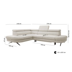 OTIS L Right-Handed Corner Sofa: Contemporary Elegance Meets Comfortable Functionality OTIS L Right-Handed Corner Sofa: Contemporary Elegance Meets Comfortable Functionality