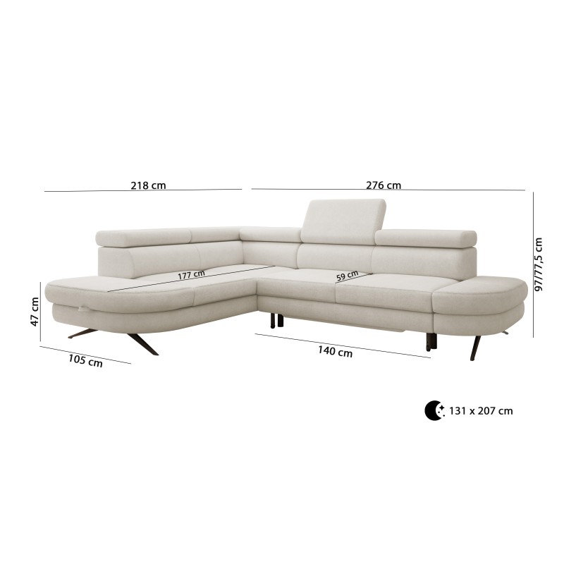 OTIS L Right-Handed Corner Sofa: Contemporary Elegance Meets Comfortable Functionality OTIS L Right-Handed Corner Sofa: Contemporary Elegance Meets Comfortable Functionality