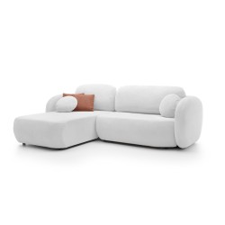 OLIO Free-Standing Corner Sofa in Aragon 01 Fabric - Left Configuration: Cozy Elegance meets Functional Design OLIO Free-Standing Corner Sofa in Aragon 01 Fabric - Left Configuration: Cozy Elegance meets Functional Design
