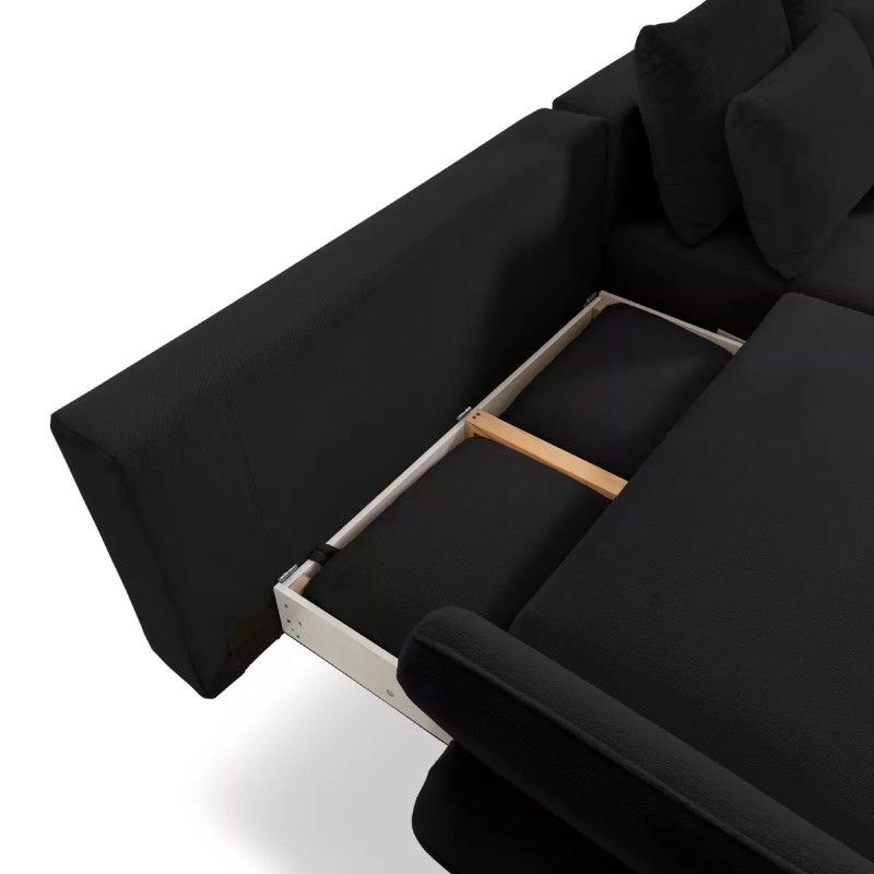MONTE Left-Hand Corner Sofa with Sleep Function, Storage and Cushions, Sorriso 01 Anthracite WERSAL Edition MONTE Left-Hand Corner Sofa with Sleep Function, Storage and Cushions, Sorriso 01 Anthracite WERSAL Edition