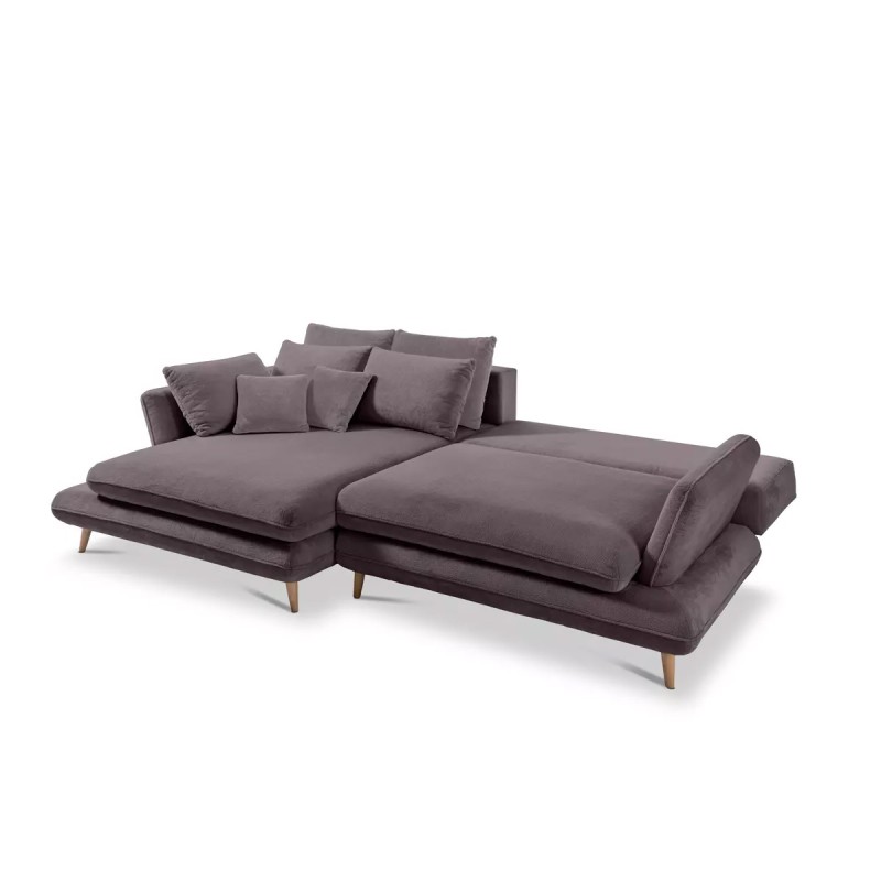 MONTE Left-Handed Corner Sofa with Sleep Function, Storage and Cushions, Sorriso 03 in Dark Grey WERSAL MONTE Left-Handed Corner Sofa with Sleep Function, Storage and Cushions, Sorriso 03 in Dark Grey WERSAL