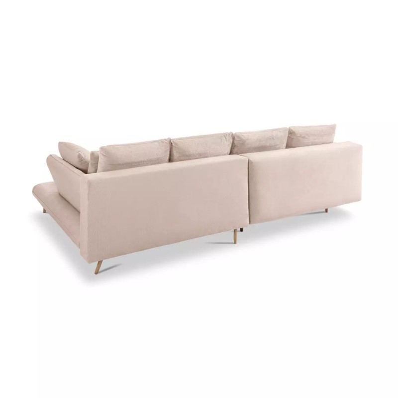 MONTE Left-Handed Corner Sofa with Sleeping Function, Storage Compartment and Cushions, Sorriso 06 Cream VERSAILLES MONTE Left-Handed Corner Sofa with Sleeping Function, Storage Compartment and Cushions, Sorriso 06 Cream VERSAILLES