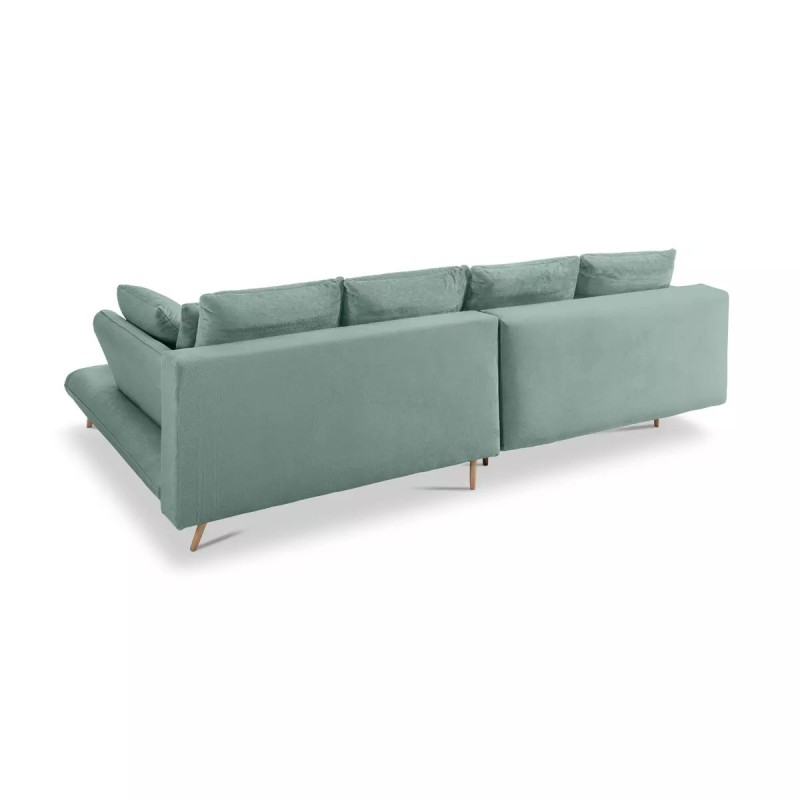MONTE Left-Hand Corner Sofa with Sleep Function, Storage and Pillows, Sorriso 08 Mint WERSAL MONTE Left-Hand Corner Sofa with Sleep Function, Storage and Pillows, Sorriso 08 Mint WERSAL