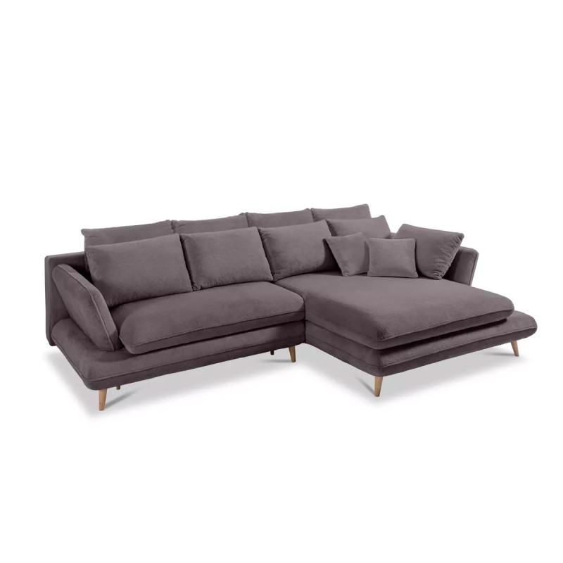 MONTE Right-Handed Corner Sofa with Sleeping Function, Storage, and Cushions, Sorriso 03 in Warm Grey WERSAL Edition MONTE Right-Handed Corner Sofa with Sleeping Function, Storage, and Cushions, Sorriso 03 in Warm Grey WERSAL Edition