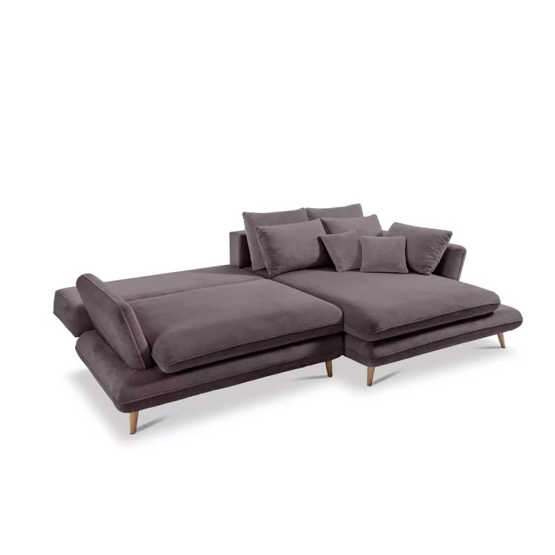 MONTE Right-Handed Corner Sofa with Sleeping Function, Storage, and Cushions, Sorriso 03 in Warm Grey WERSAL Edition MONTE Right-Handed Corner Sofa with Sleeping Function, Storage, and Cushions, Sorriso 03 in Warm Grey WERSAL Edition