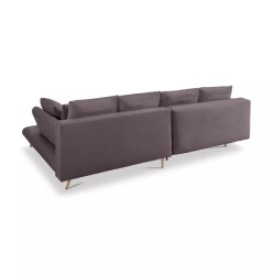 MONTE Right-Handed Corner Sofa with Sleeping Function, Storage, and Cushions, Sorriso 03 in Warm Grey WERSAL Edition MONTE Right-Handed Corner Sofa with Sleeping Function, Storage, and Cushions, Sorriso 03 in Warm Grey WERSAL Edition