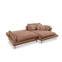 MONTE Right-Handed Corner Sofa with Sleep Function, Storage and Cushions, Sorriso 05 Brown VERSAILLES MONTE Right-Handed Corner Sofa with Sleep Function, Storage and Cushions, Sorriso 05 Brown VERSAILLES