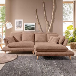 MONTE Right-Handed Corner Sofa with Sleep Function, Storage and Cushions, Sorriso 05 Brown VERSAILLES MONTE Right-Handed Corner Sofa with Sleep Function, Storage and Cushions, Sorriso 05 Brown VERSAILLES