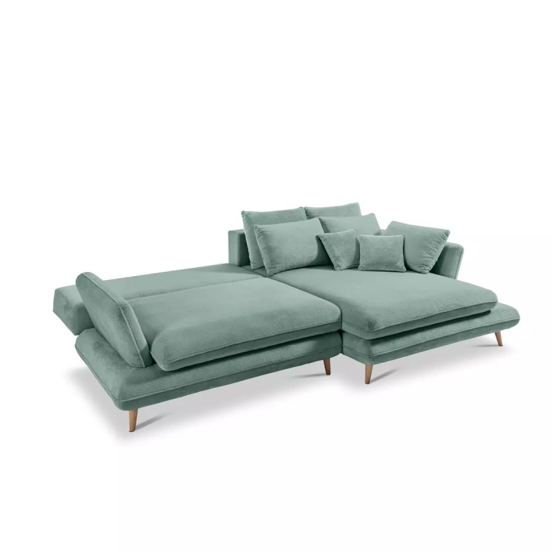 MONTE Right-Handed Corner Sofa with Sleep Function, Storage and Cushions, Mint Sorriso 08 VERSAILLES Edition MONTE Right-Handed Corner Sofa with Sleep Function, Storage and Cushions, Mint Sorriso 08 VERSAILLES Edition