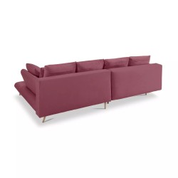 MONTE Right-Hand Corner Sofa with Sleeper Function, Storage and Cushions, Sorriso 10 in Bordeaux Red by WERSAL MONTE Right-Hand Corner Sofa with Sleeper Function, Storage and Cushions, Sorriso 10 in Bordeaux Red by WERSAL