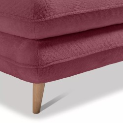 MONTE Right-Hand Corner Sofa with Sleeper Function, Storage and Cushions, Sorriso 10 in Bordeaux Red by WERSAL MONTE Right-Hand Corner Sofa with Sleeper Function, Storage and Cushions, Sorriso 10 in Bordeaux Red by WERSAL