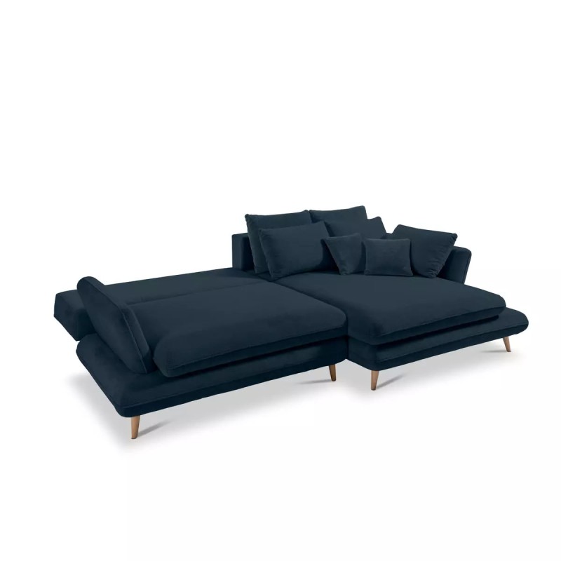 MONTE Right-Hand Corner Sofa with Sleep Function, Storage and Cushions, Sorriso 13 Blue WERSAL MONTE Right-Hand Corner Sofa with Sleep Function, Storage and Cushions, Sorriso 13 Blue WERSAL