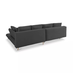 MONTE Right-Hand Corner Sofa with Sleep Function, Storage and Pillows, Sorriso 20 Dark Grey VERSAILLES MONTE Right-Hand Corner Sofa with Sleep Function, Storage and Pillows, Sorriso 20 Dark Grey VERSAILLES