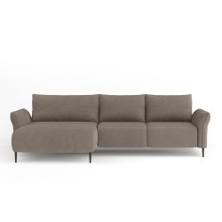 "LUIS Left-Handed Corner Set with Sleeping Function, Storage Compartment, and CURIO 11 Cappuccino Pillows - VERSAILLES Series" "LUIS Left-Handed Corner Set with Sleeping Function, Storage Compartment, and CURIO 11 Cappuccino Pillows - VERSAILLES Series"