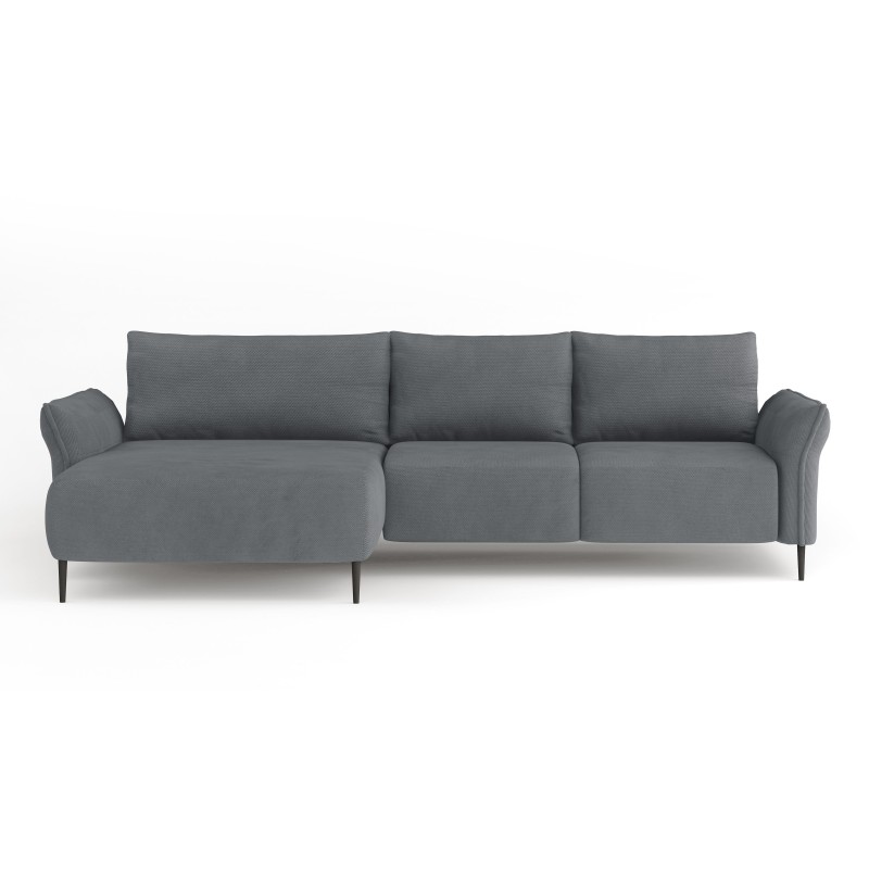 LUIS Left-Handed Corner Set with Sleep Function, Storage, and CURIO 83 Grey Cushions by WERSAL LUIS Left-Handed Corner Set with Sleep Function, Storage, and CURIO 83 Grey Cushions by WERSAL
