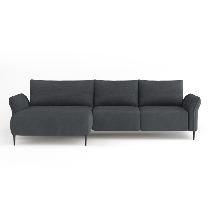 "LUIS Left-Handed Corner Suite with Sleep Function, Storage and CURIO 93 Charcoal Cushions by WERSAL" "LUIS Left-Handed Corner Suite with Sleep Function, Storage and CURIO 93 Charcoal Cushions by WERSAL"