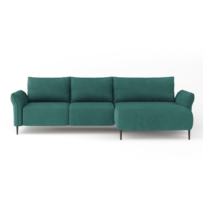 "LUIS Right-Hand Corner Set with Sleeping Function, Storage and CURIO 37 Turquoise Cushions from WERSAL" "LUIS Right-Hand Corner Set with Sleeping Function, Storage and CURIO 37 Turquoise Cushions from WERSAL"