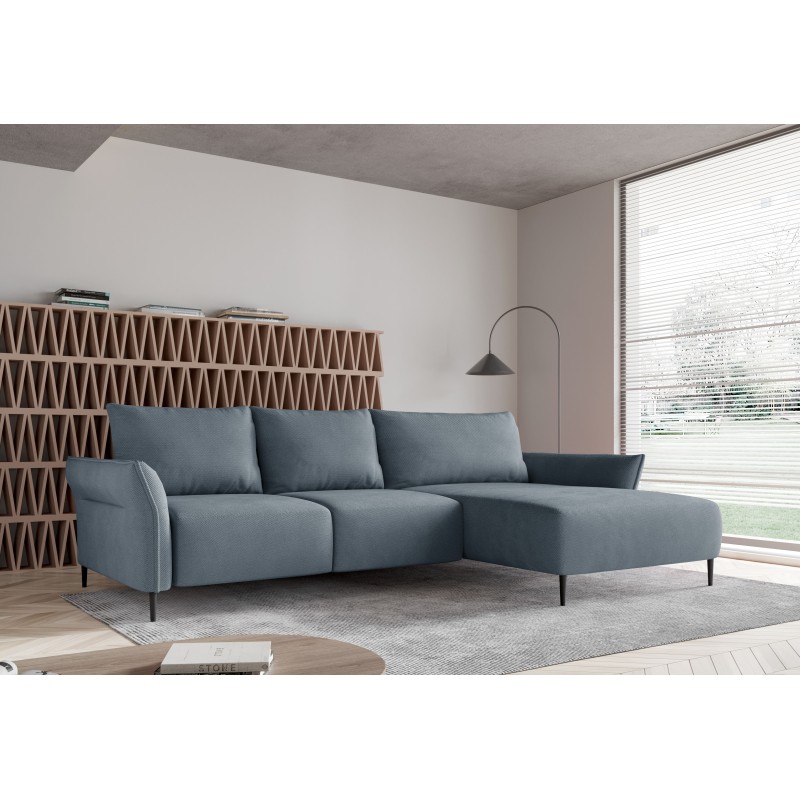 "LUIS Right-Handed Corner Set with Sleeper Function, Storage and CURIO 70 Light Grey Cushions from WERSAL" "LUIS Right-Handed Corner Set with Sleeper Function, Storage and CURIO 70 Light Grey Cushions from WERSAL"