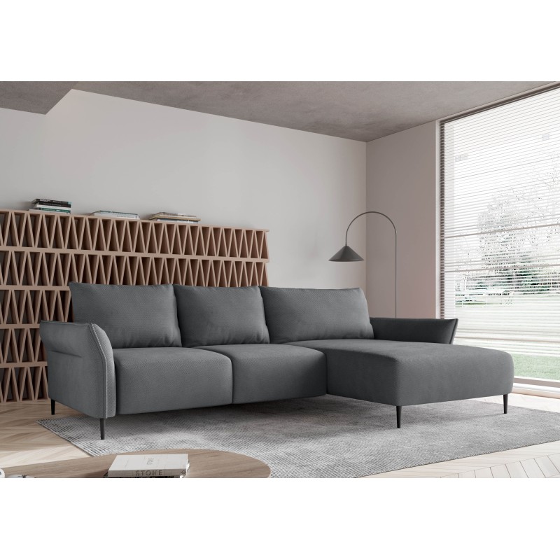 LUIS Right-Handed Corner Sofa Set with Sleeping Function, Storage, and CURIO 83 Grey Cushions by WERSAL LUIS Right-Handed Corner Sofa Set with Sleeping Function, Storage, and CURIO 83 Grey Cushions by WERSAL