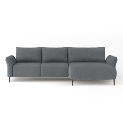LUIS Right-Handed Corner Sofa Set with Sleeping Function, Storage, and CURIO 83 Grey Cushions by WERSAL LUIS Right-Handed Corner Sofa Set with Sleeping Function, Storage, and CURIO 83 Grey Cushions by WERSAL