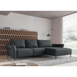 "LUIS Right-Hand Corner Set with Sleep Function, Storage Compartment and CURIO 93 Anthracite Pillows by WERSAL" "LUIS Right-Hand Corner Set with Sleep Function, Storage Compartment and CURIO 93 Anthracite Pillows by WERSAL"