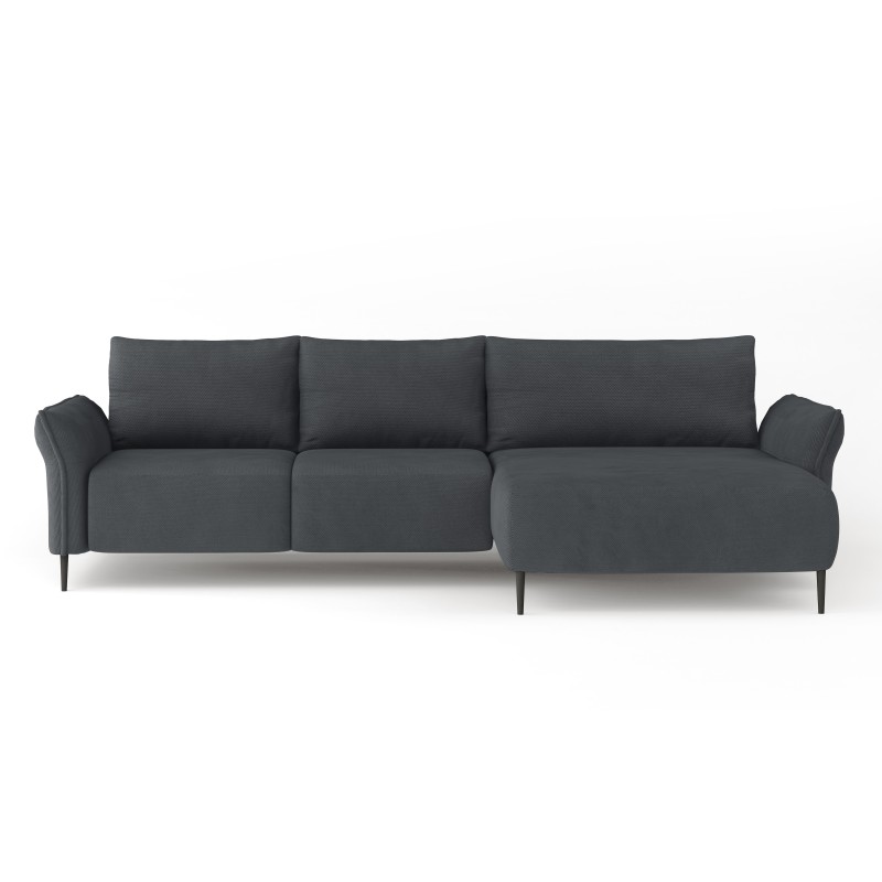 "LUIS Right-Hand Corner Set with Sleep Function, Storage Compartment and CURIO 93 Anthracite Pillows by WERSAL" "LUIS Right-Hand Corner Set with Sleep Function, Storage Compartment and CURIO 93 Anthracite Pillows by WERSAL"