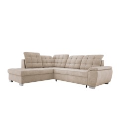 LOTTA L Free-Standing Left-Handed Corner Sofa in ASTI 01 Fabric - VERSAILLES Edition